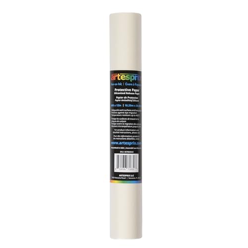 Artesprix Protective Paper for Sublimation and Vinyl Transfer Projects, 12 inch x 15 feet