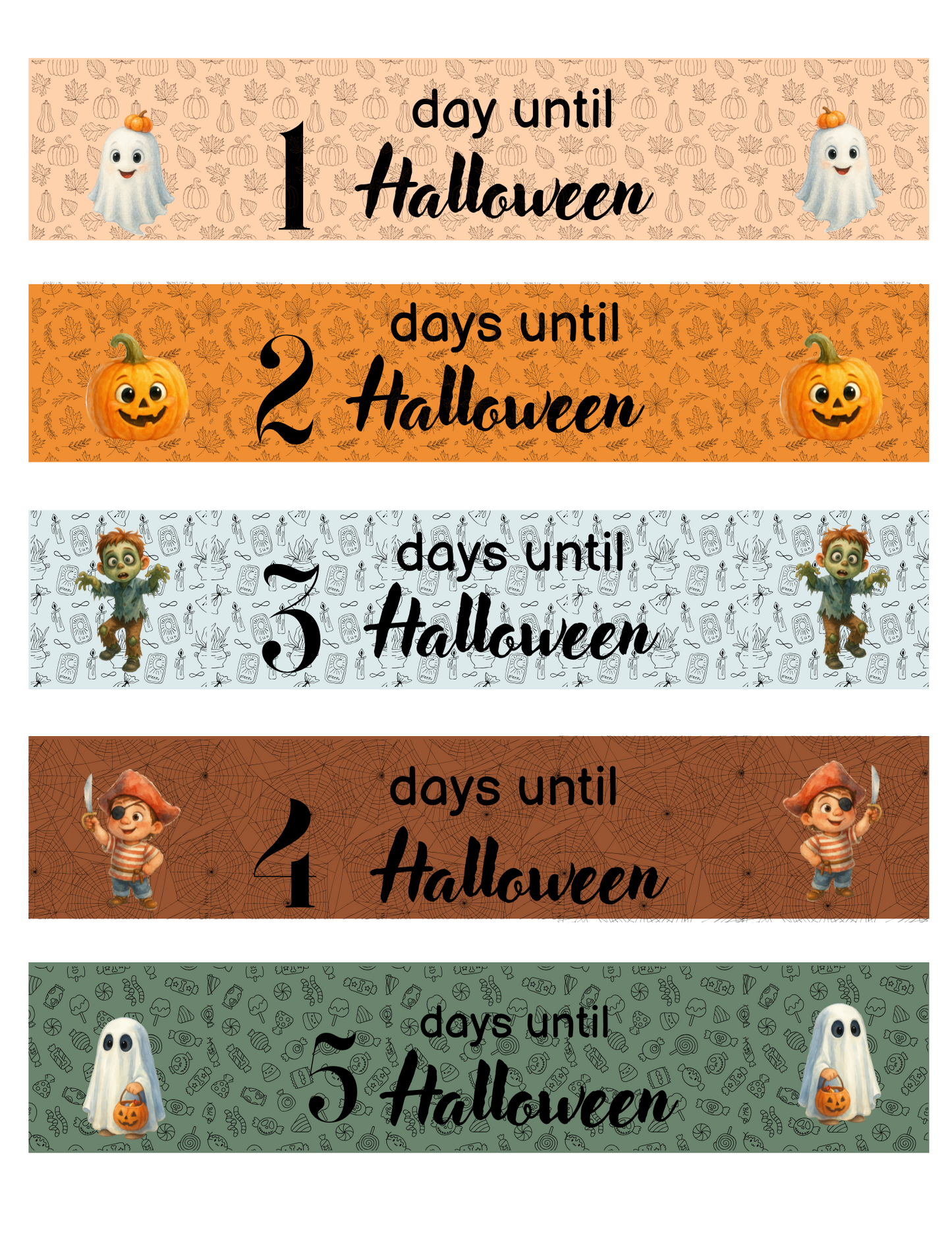 Free Halloween Countdown Paper Chain Printable ā 13 Days of Halloween DIY Activity