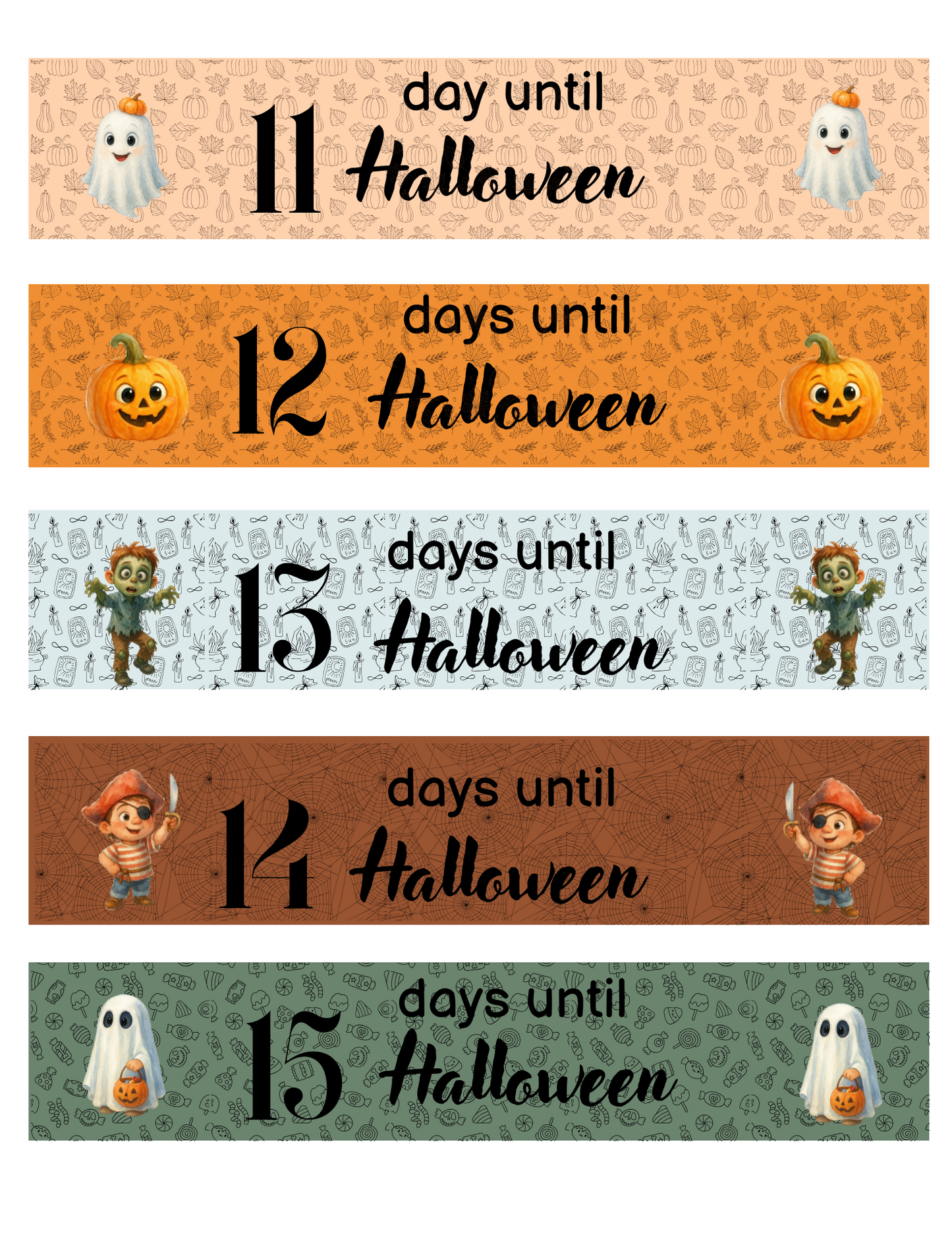 Free Halloween Countdown Paper Chain Printable ā 13 Days of Halloween DIY Activity