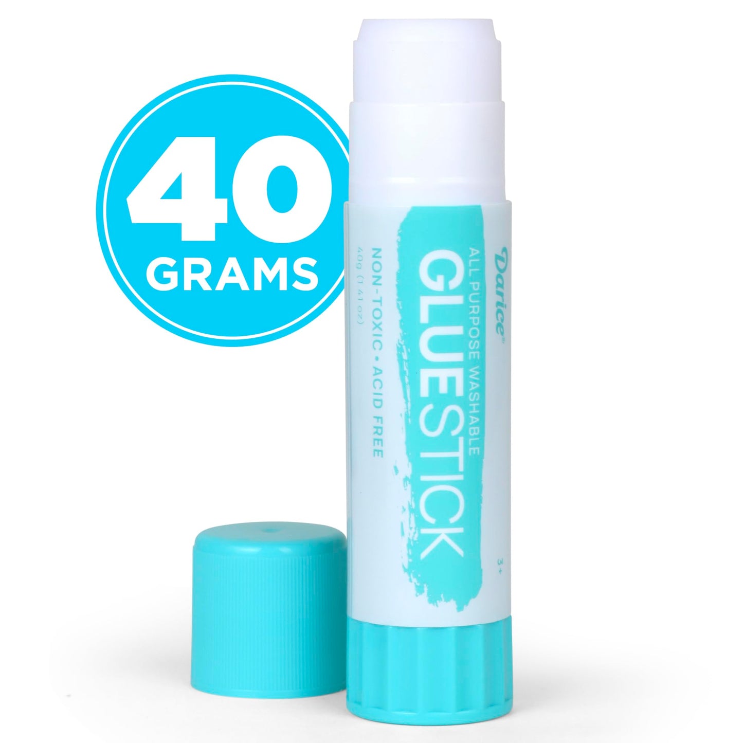 Darice 12 Jumbo Glue Sticks, 1.4 Oz All Purpose Stick Glue, Strong Hold, Easy Stick, Quick Drying, Non-Toxic, Scrapbooking Supplies for Home, School and Office