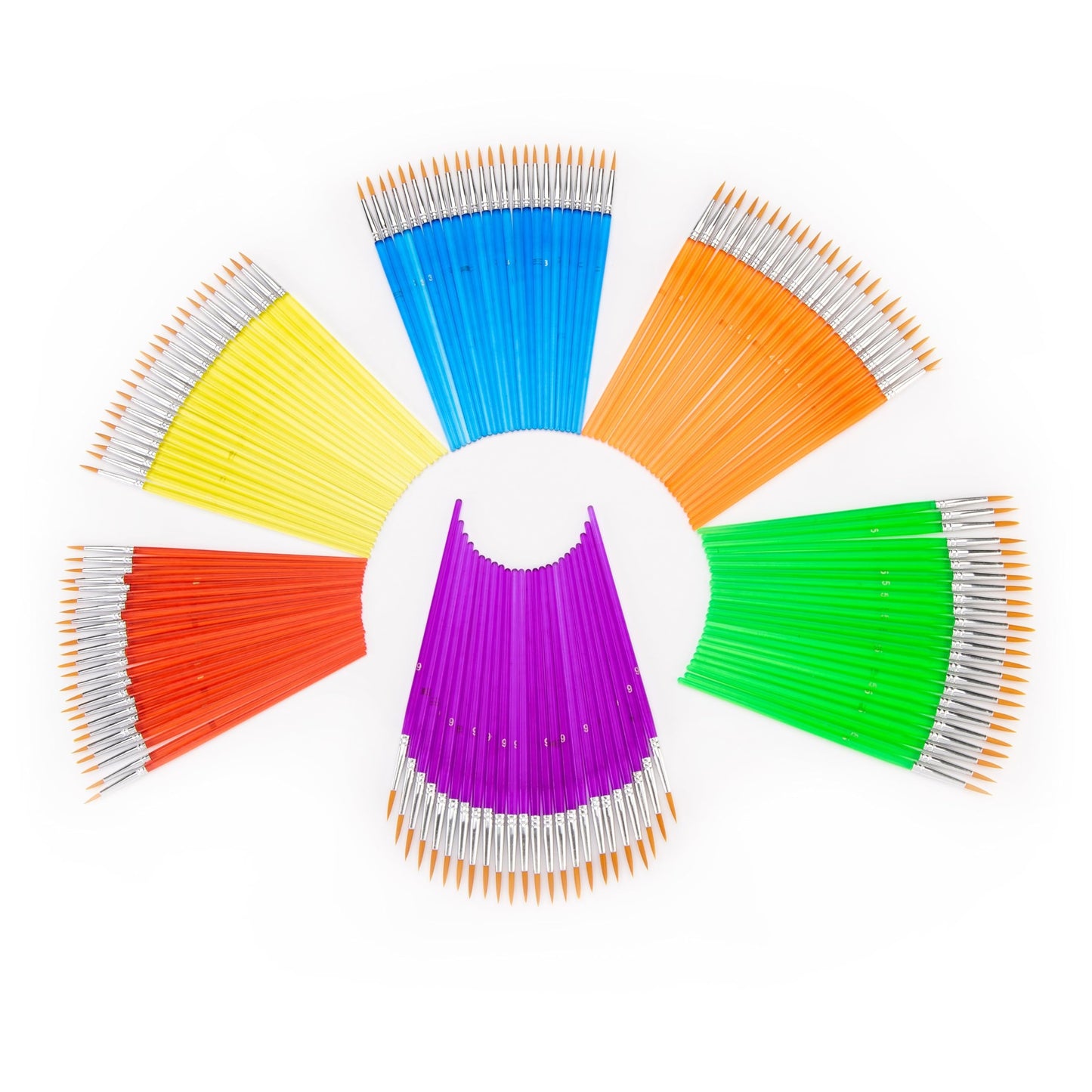 Royal and Langnickel Round Taklon Variety Brushes Classroom Canister Set - Gold (Pack of 144)