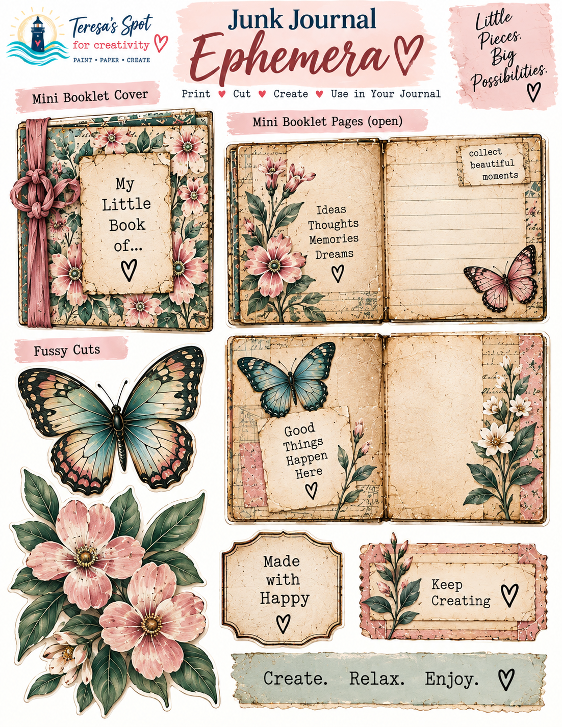 7 Easy Junk Journal Ephemera Ideas