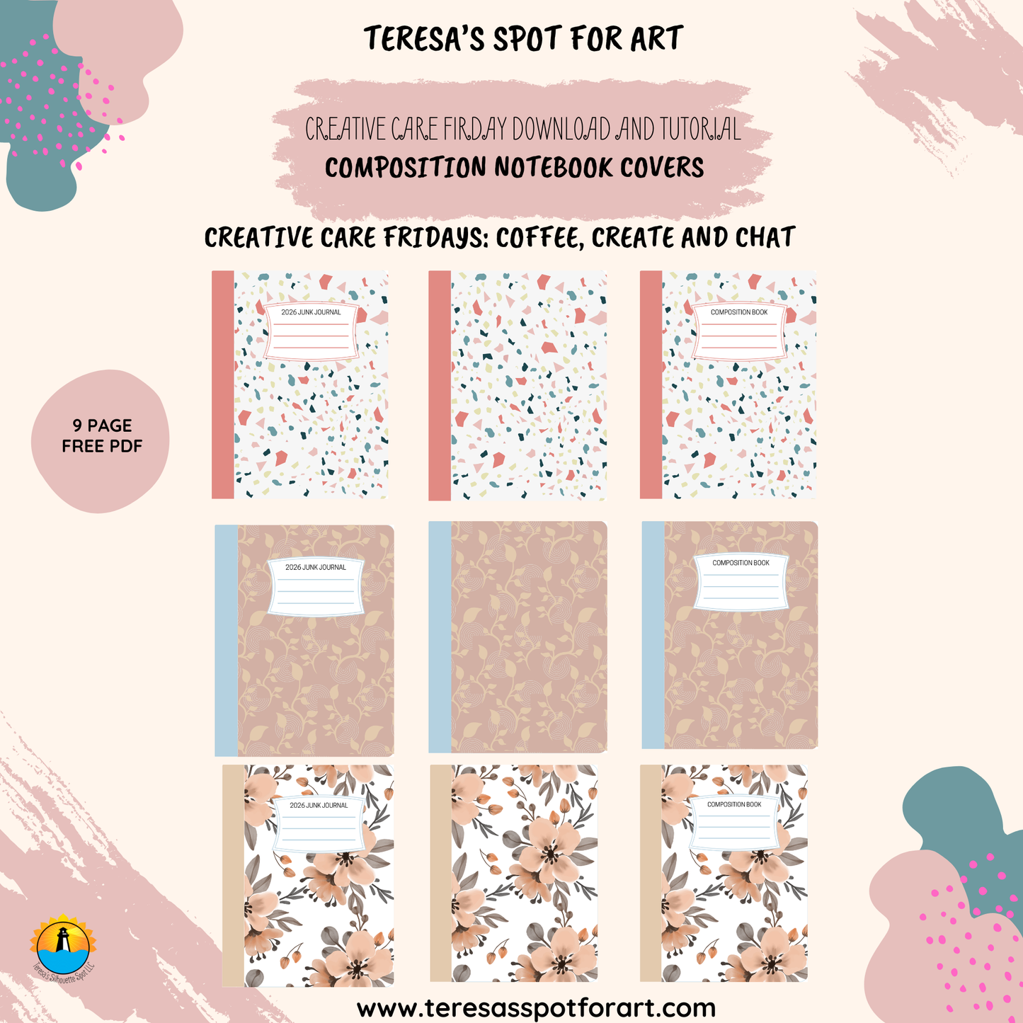 Composition Notebook Junk Journal Covers: Printable PDFs for DIY Journaling