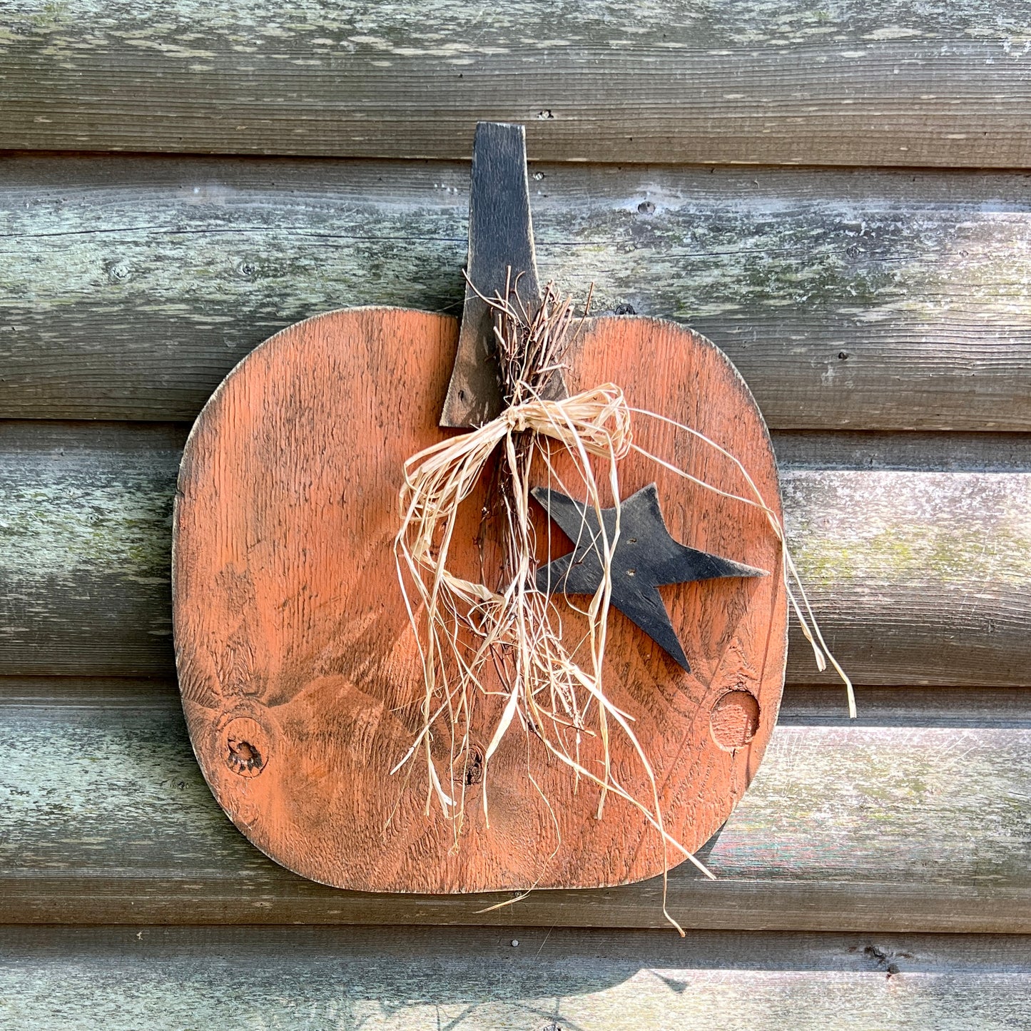 Wood Cutout Rustic Farmhouse Fall Pumpkin Shelf Sitters