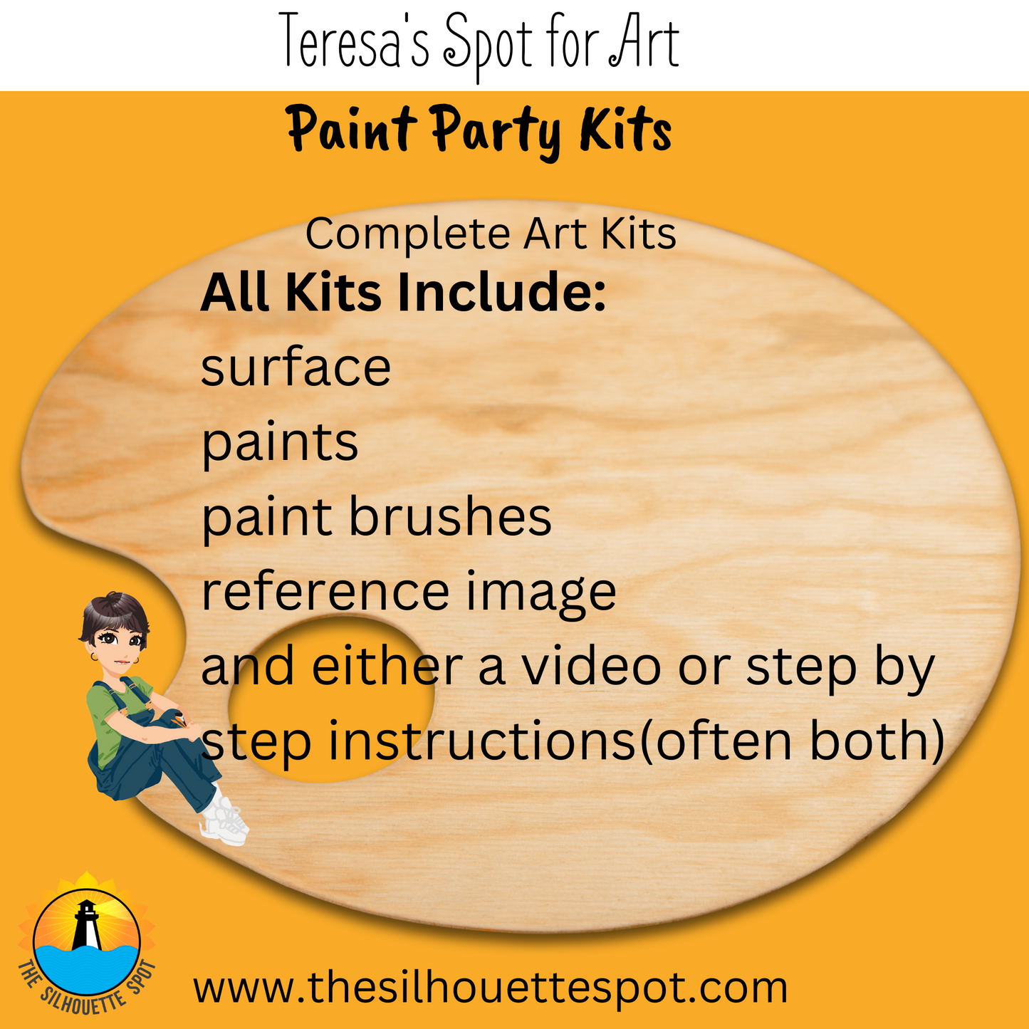 Halloween Witch Women Canvas Complete Art Kit! At home Witch Women DIY Art Kit! At Home Halloween Paint Party! Great For Beginners!