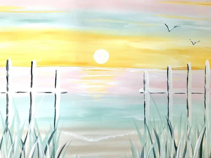 Summer Sunset Beginner Video Paint Tutorial