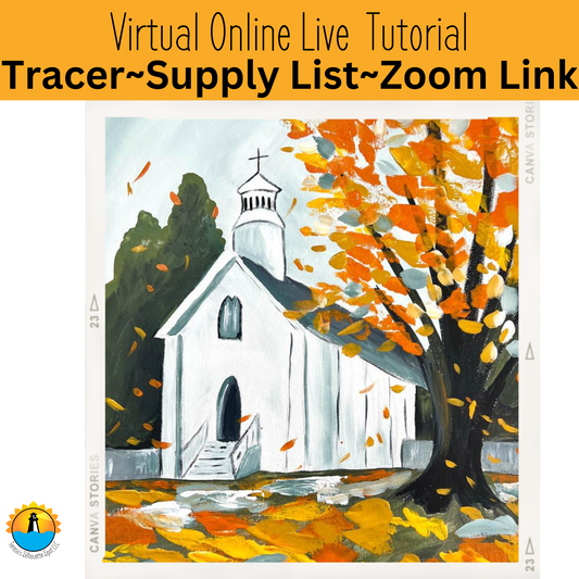 Autumn Church Acrylic Painting Tutorial for Beginners - Create Joy with Simple and Fun Art