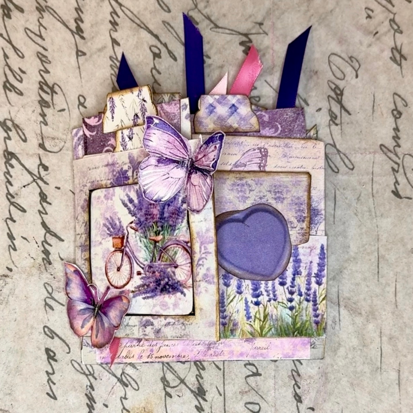 Lavender Fields-A Summer In Tuscany Folio Junk Journal