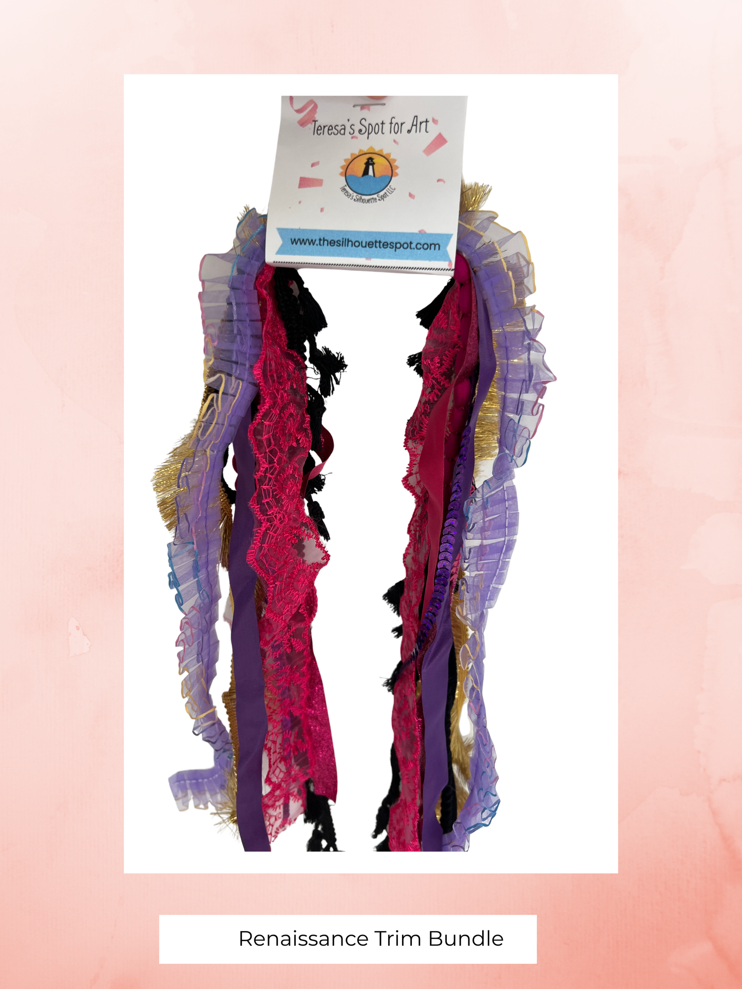 Halloween Trim Bundle Assorted Ribbons, Twines and Trims