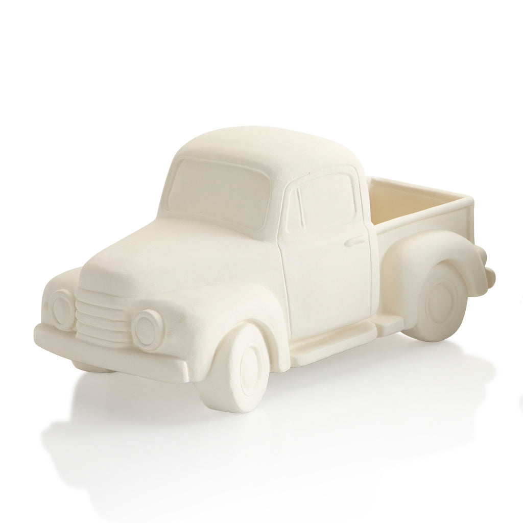 Ceramic Vintage Pickup Truck Complete Art Kit