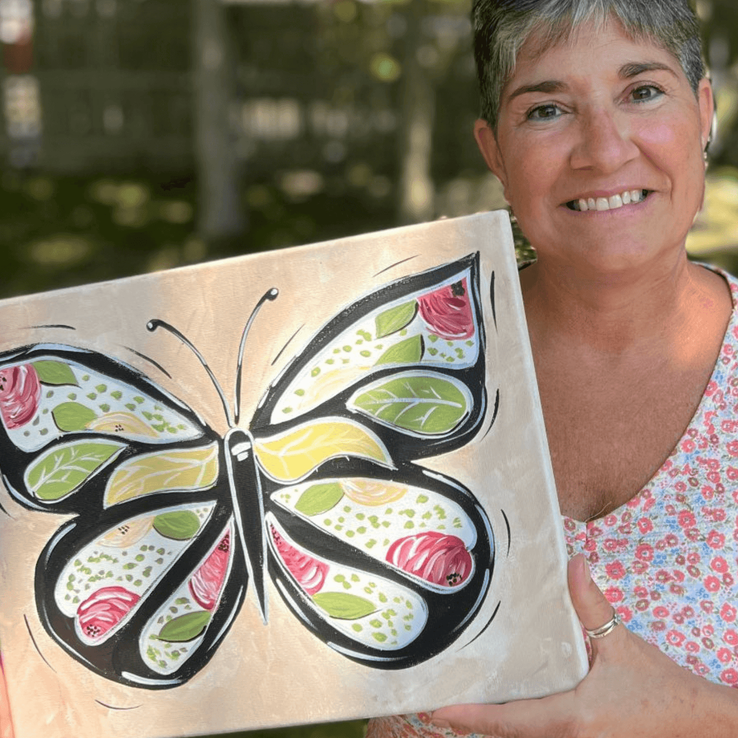 art kit with butterfly