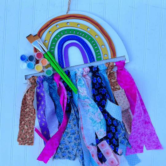 wood rainbow art kit