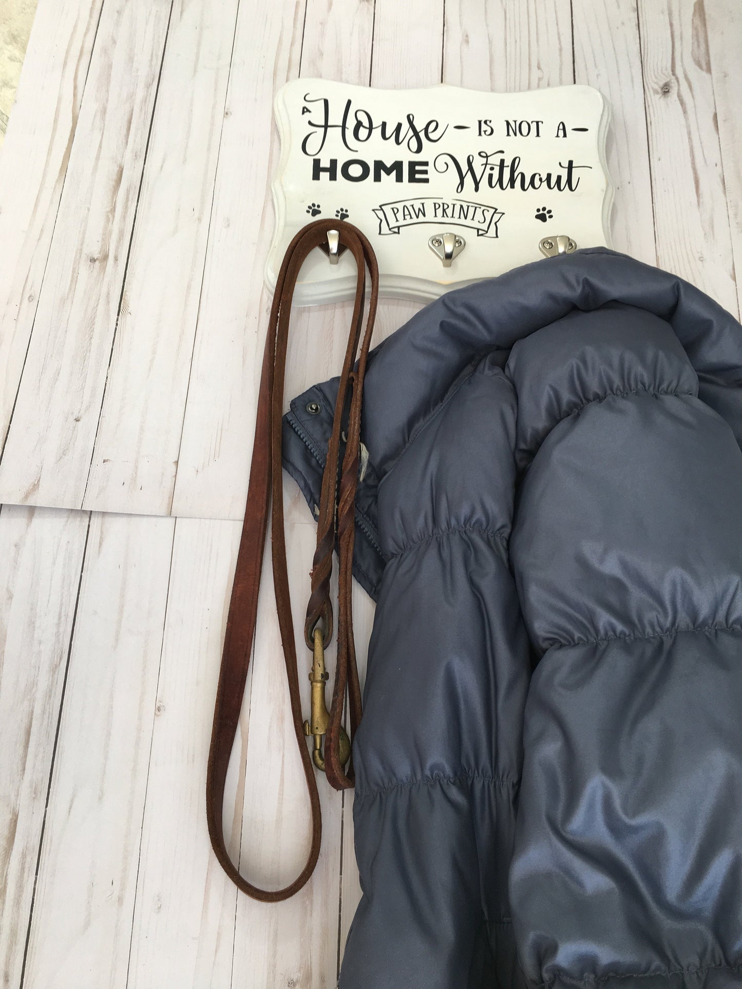 leash holder with hooks
