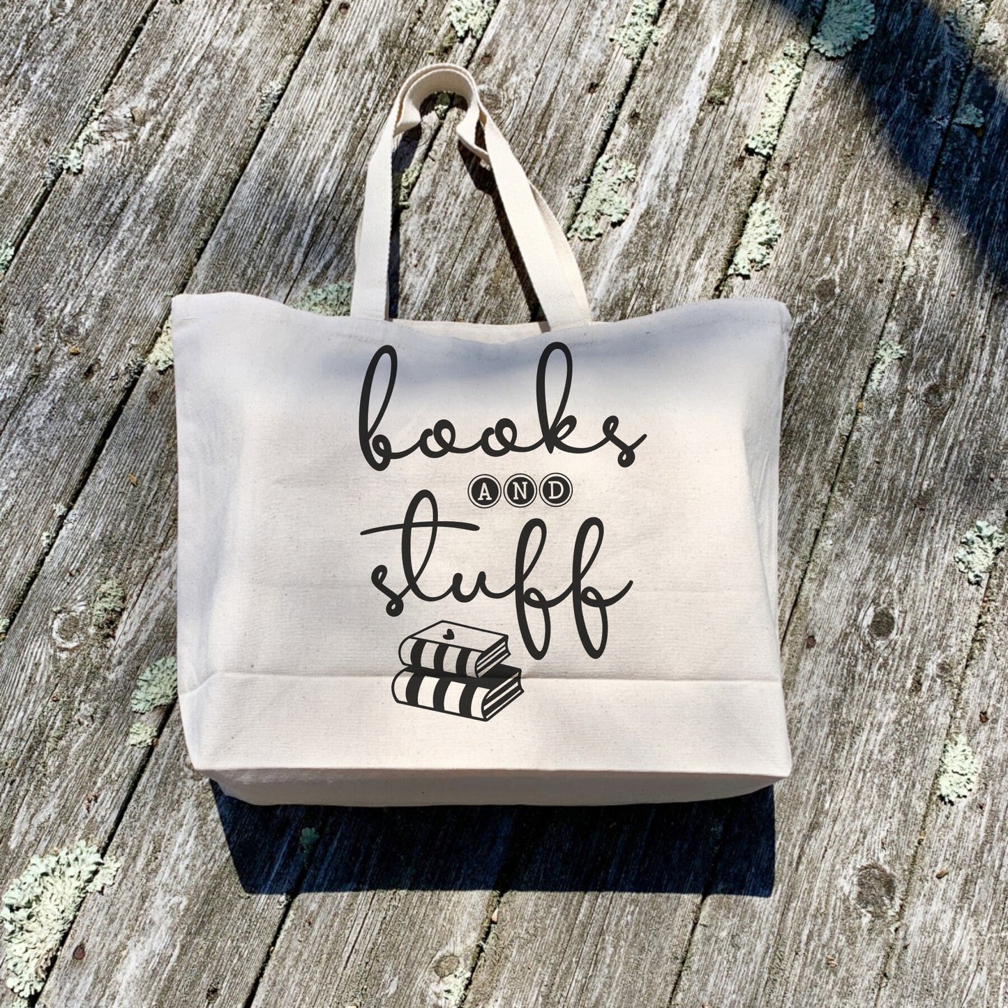 Reusable Canvas Tote Book Bag