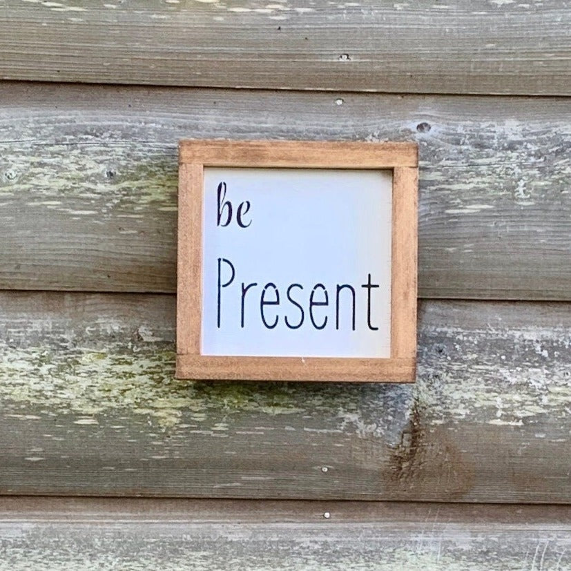 nspirational Framed Rustic Farmhouse Wood Sign