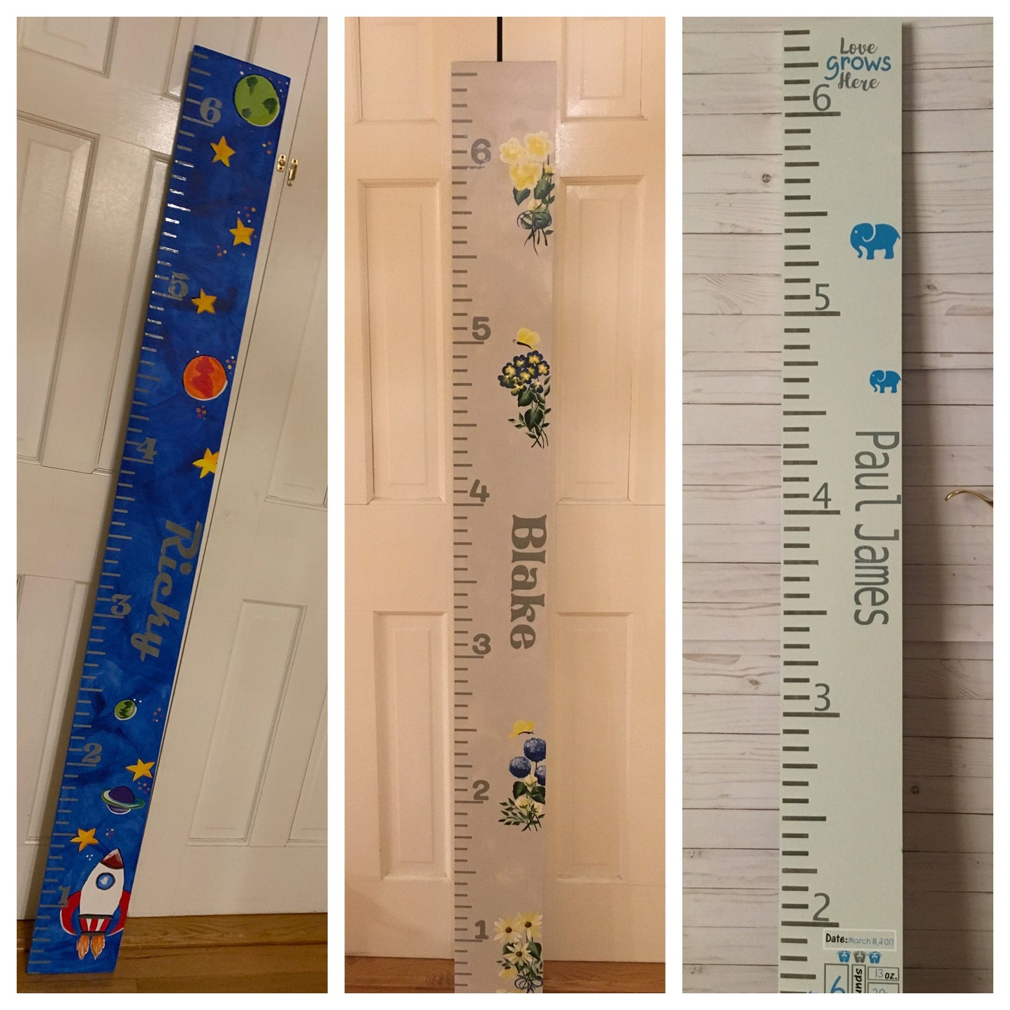 Growth Chart Ruler Child's Personalized Keepsake Nursery Decor Perfect kid's gift