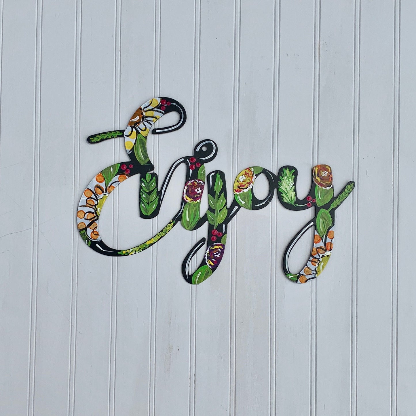 metal word art:love faith hope
