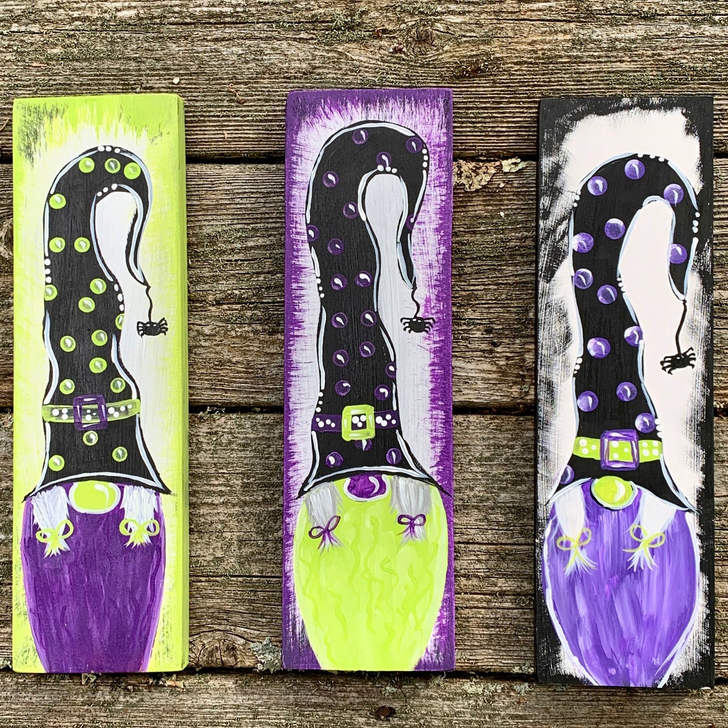Halloween Gnome Wood Sign