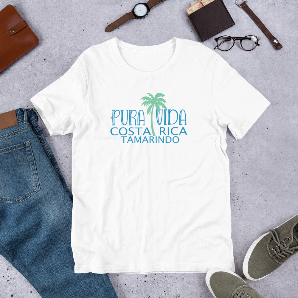 Pura Vida Palm Tree Bella Canva Unisex t-shirt