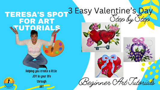 DIY Valentine's Day Art for Your Own Cards or Home Decor