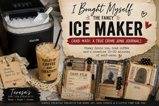I Bought Myself the Fancy Ice Maker — and Made a True Crime Junk Journal