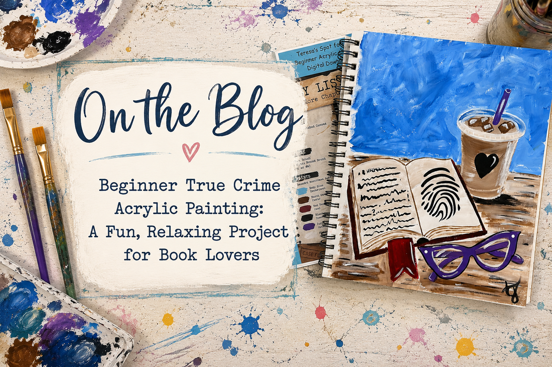 Beginner True Crime Acrylic Painting: A Fun, Relaxing Project for Book Lovers