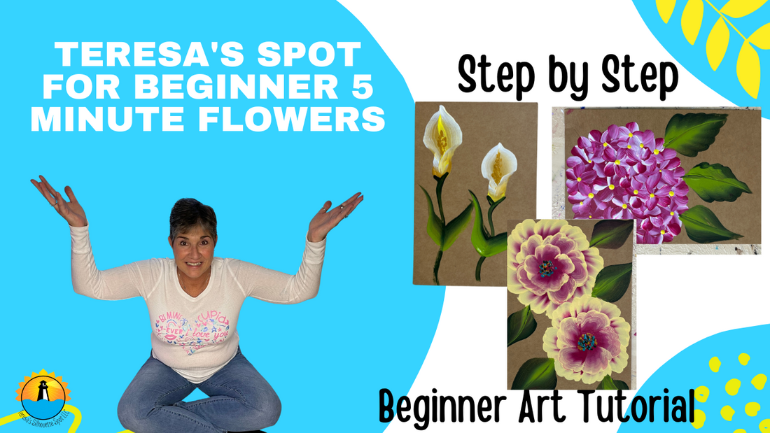 How to paint a Calla Lily, Peace Rose and Hydrangea in 10 minutes