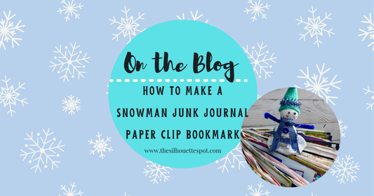 How to Make a Snowman Junk Journal Paper Clip Bookmark