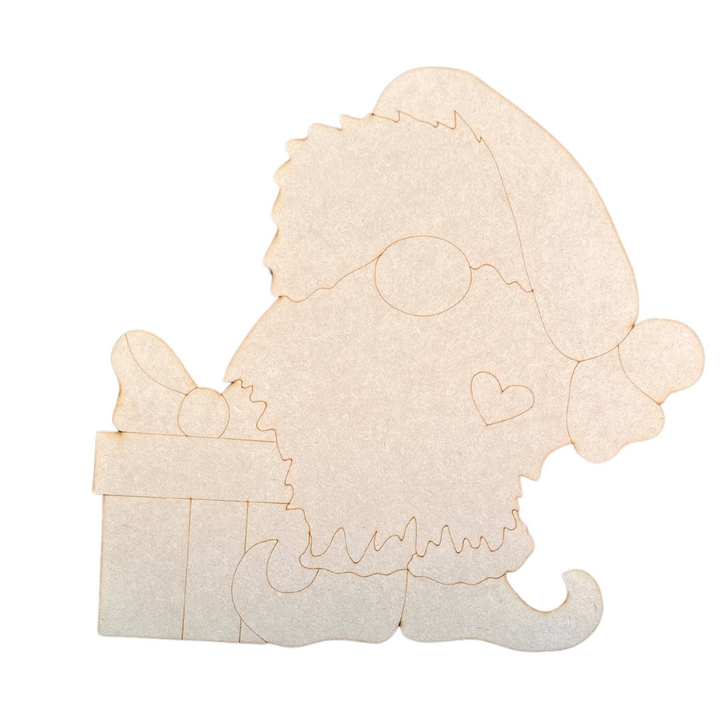 DIY Elf and Christmas Gift Door Hanger Seasonal Wood Cutouts-18" Christmas Wall Decor