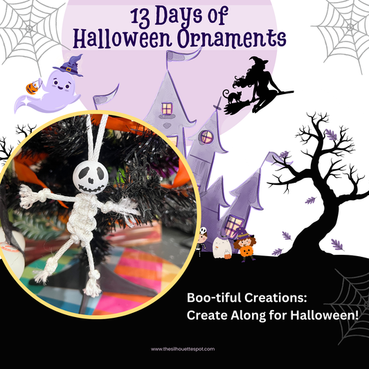 Skeleton Ornament PDF Supply List and Printable– 13 Days of Halloween DIY