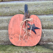 Load image into Gallery viewer, Wood Cutout Rustic Farmhouse Fall Pumpkin Shelf Sitters
