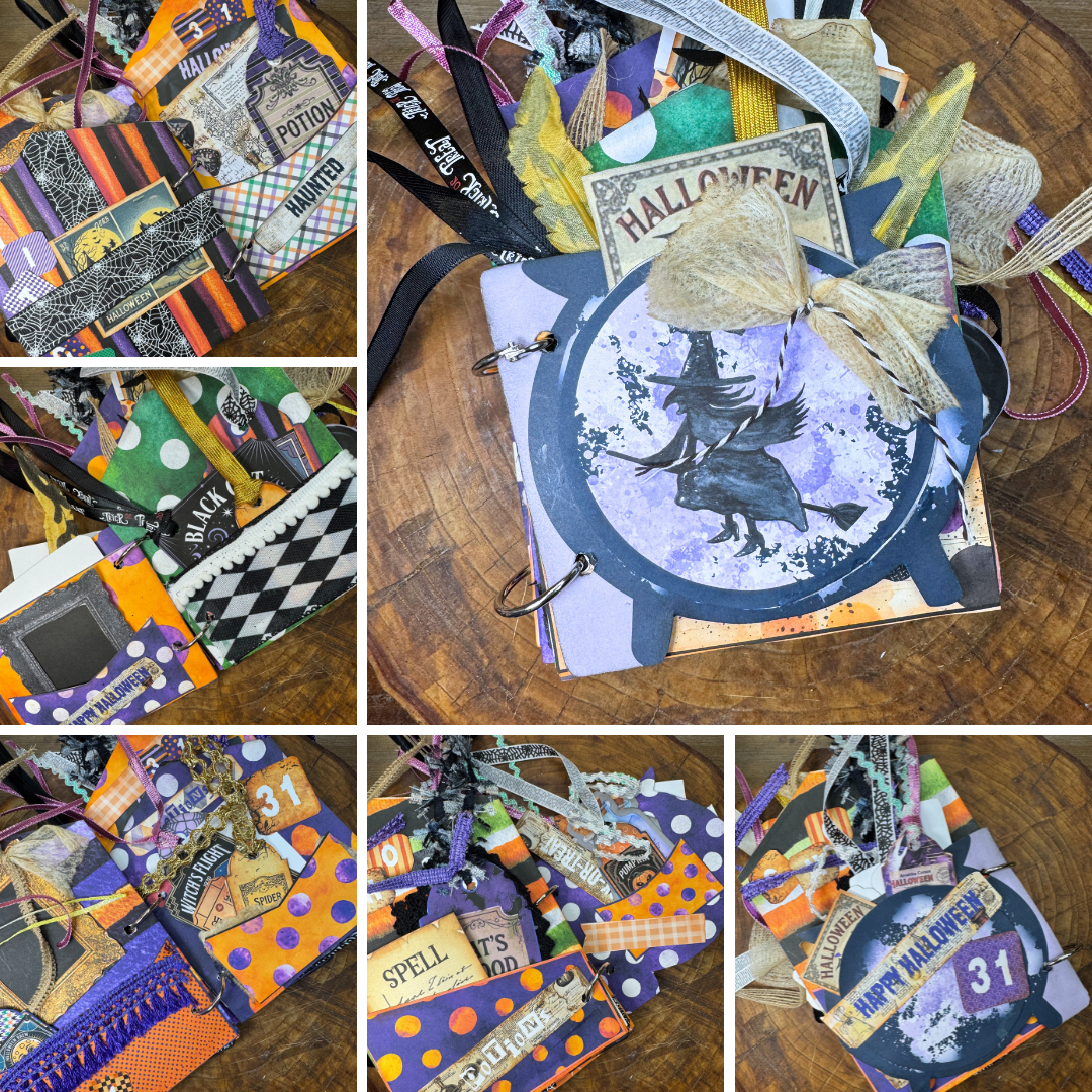3 Witches Cauldron Brew Halloween Paper Craft Journal Kit