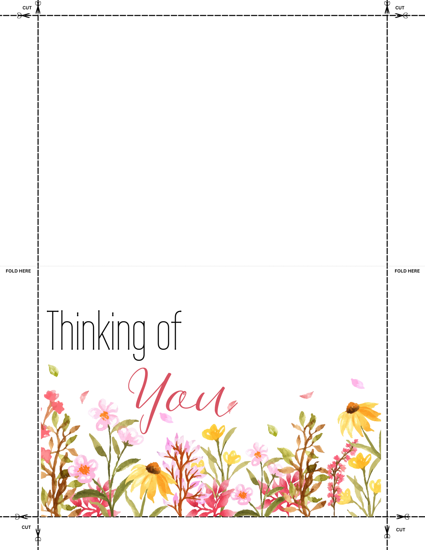 Set of 5 Free Watercolor All-Occasion Cards (Printable Digital Download)