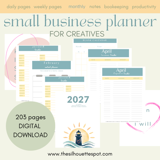 2027 Ultimate Small Business Planner | 203-Page Printable Daily, Weekly & Monthly Business Planner