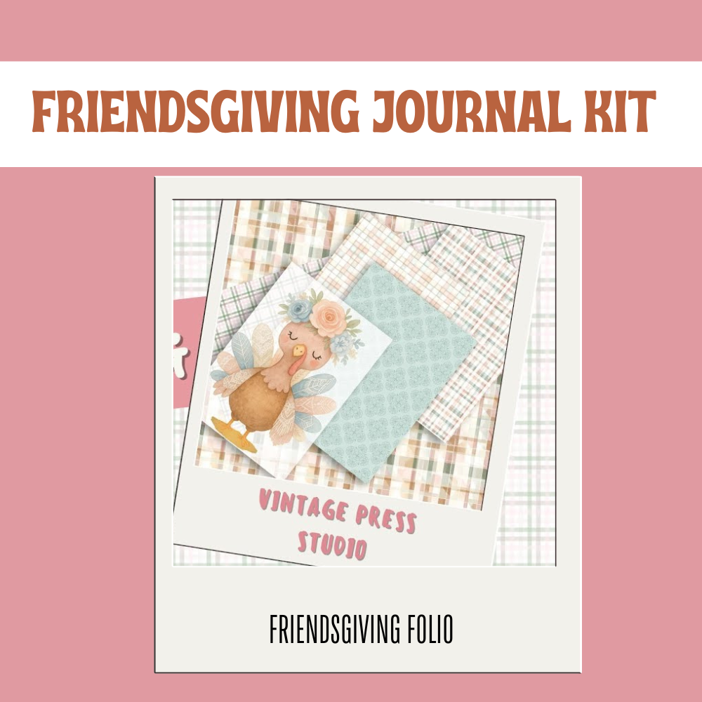 Friendsgiving Fall Paper Craft Journal Kit