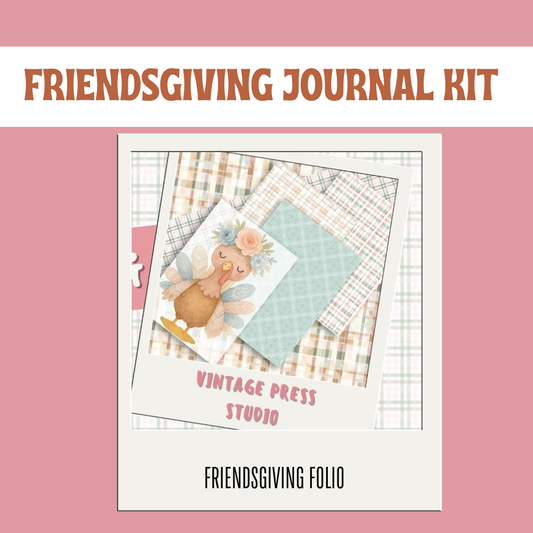 Friendsgiving Fall Paper Craft Journal Kit