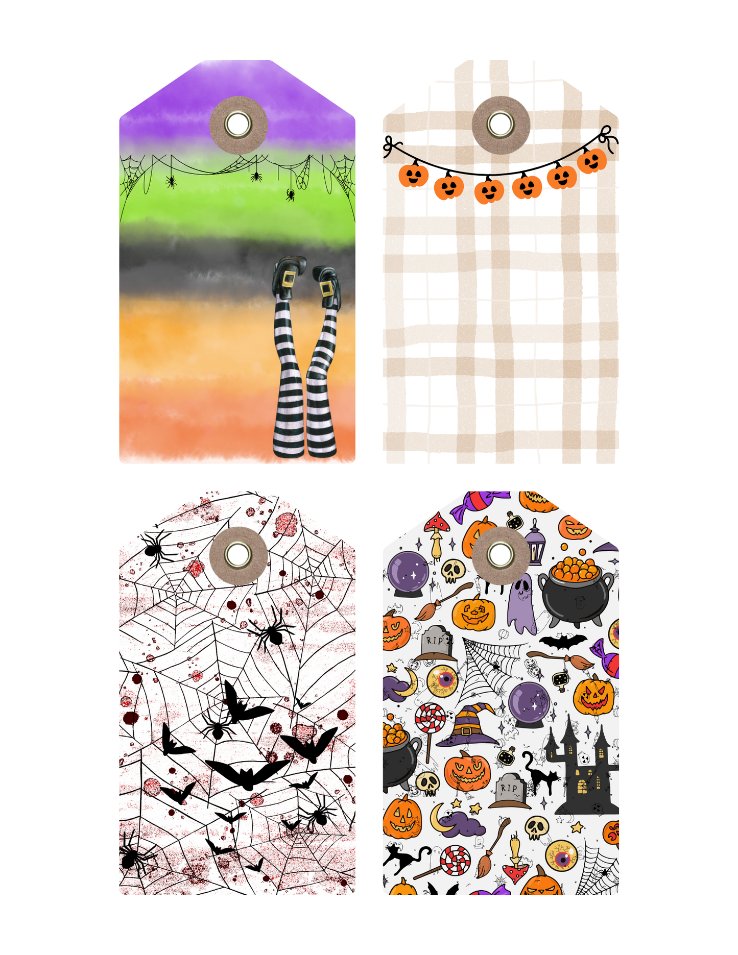 Free Halloween Tags Printable – 13 Days of Halloween DIY Activity