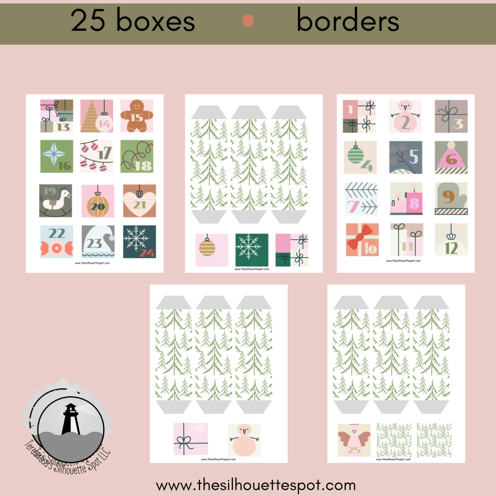 Hobby Lobby Paper Mache Advent Calendar Papers Digital Download