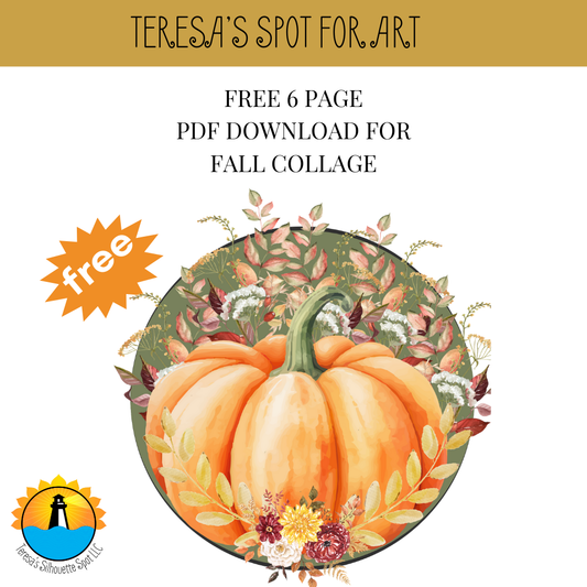 Fall Collage Paper for Dollar Tree Charger