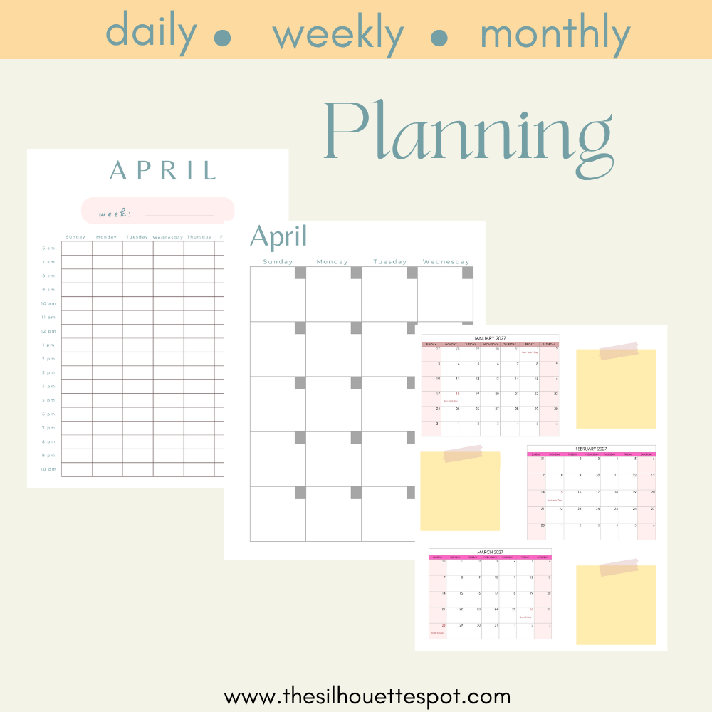 2027 Personal Life Planner | 154-Page Printable Daily, Weekly, Monthly & Yearly Goal and Habit Planner