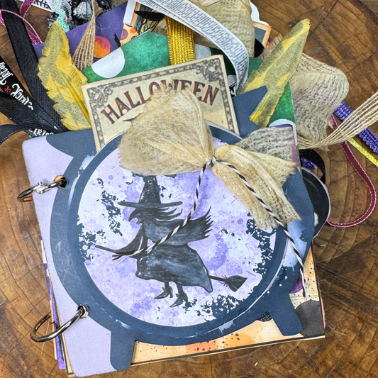 3 Witches Cauldron Brew Halloween Paper Craft Journal Kit