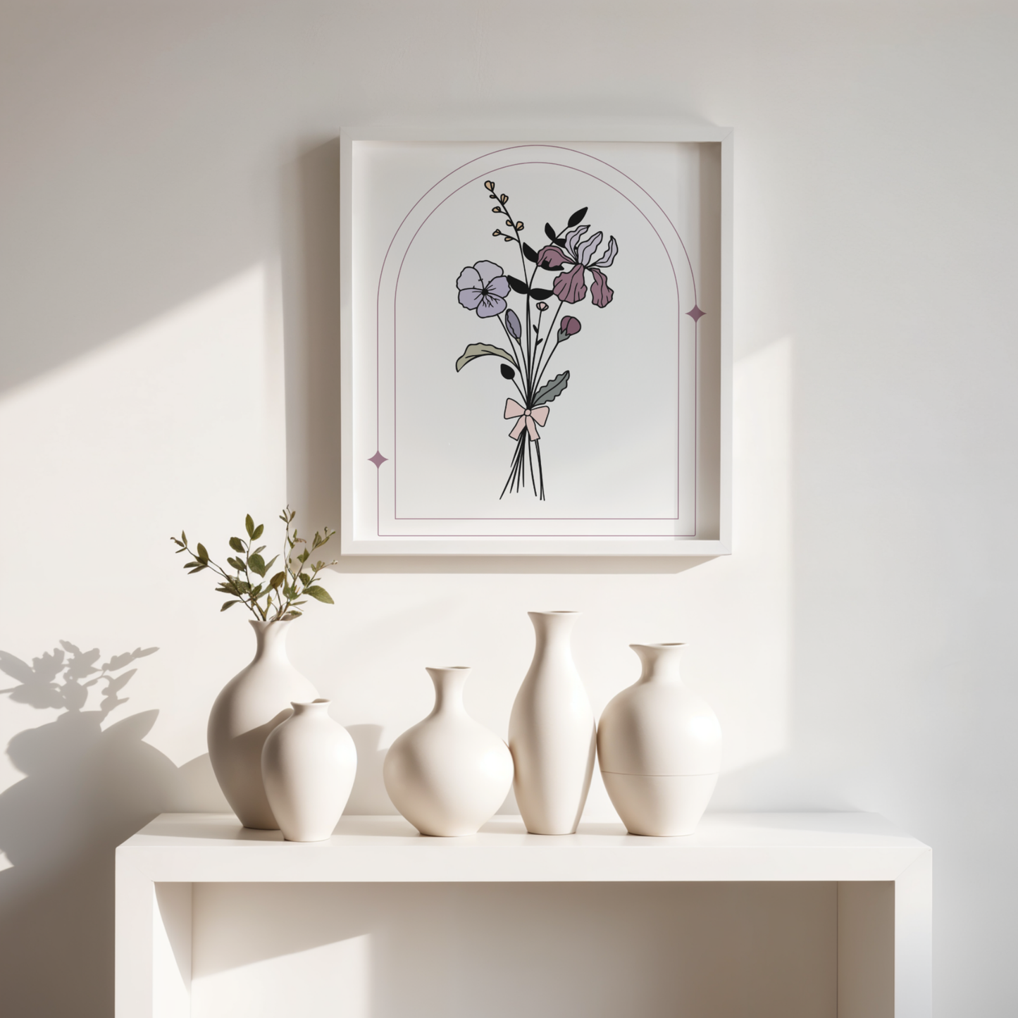 Boho February Printable Art Bundle — 72 File Digital Download