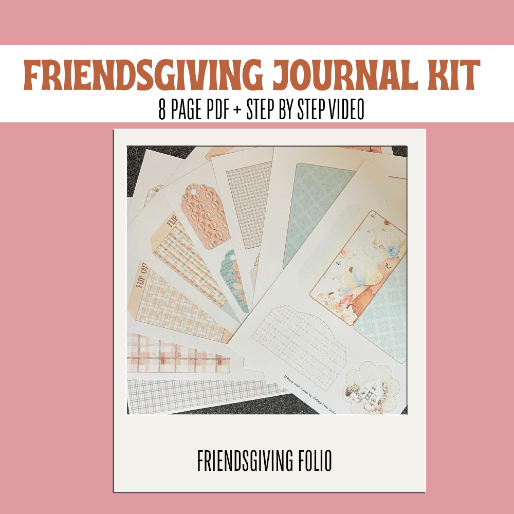 Friendsgiving Fall Paper Craft Journal Kit