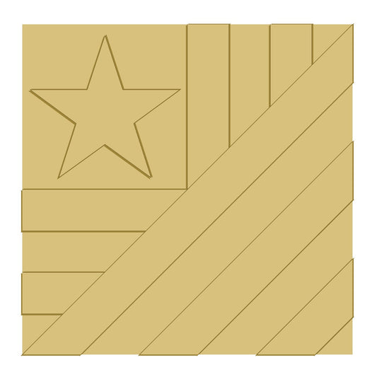 3D Barn Quilt Square Wood Cut Out