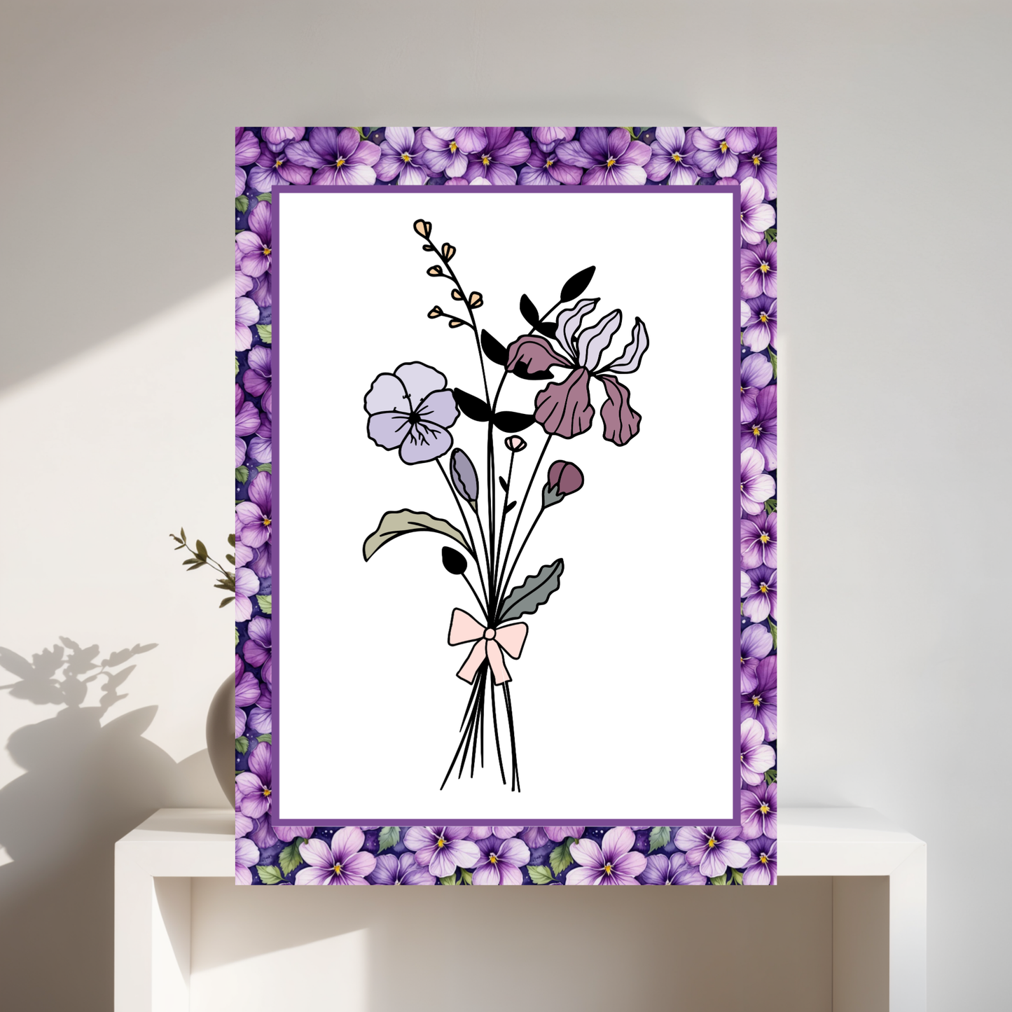 Boho February Printable Art Bundle — 72 File Digital Download