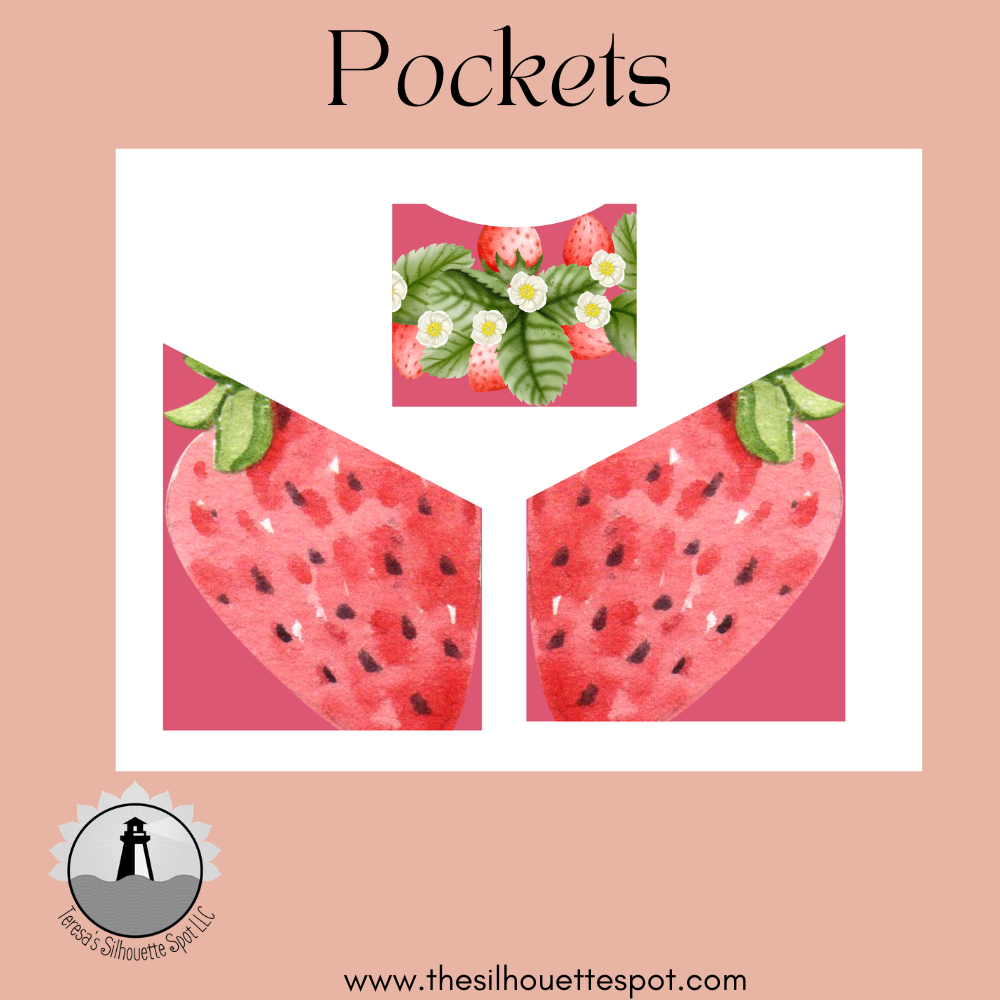 Strawberry Junk Journal Tags Digital Download