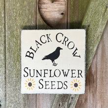 Load image into Gallery viewer, Black Crow Halloween Farmhouse Rustic Wood Home Decor Sign for Fall
