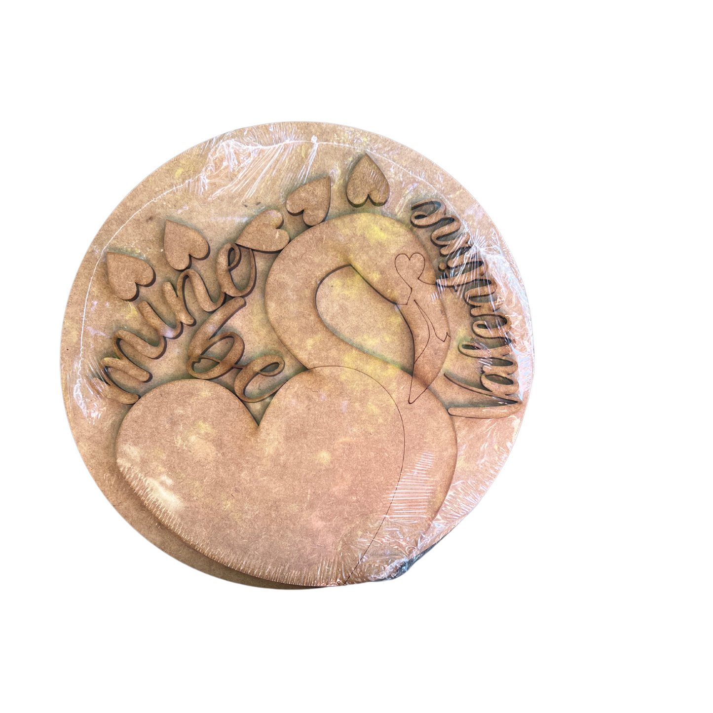 Hello fall round 12" Wood Cutout for DIY