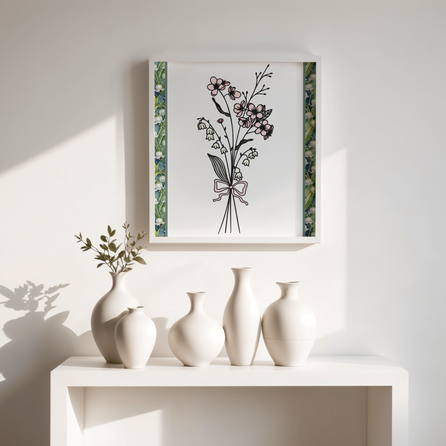 Boho May Birthday Flower  Printable Art Bundle — 48 File Digital Download