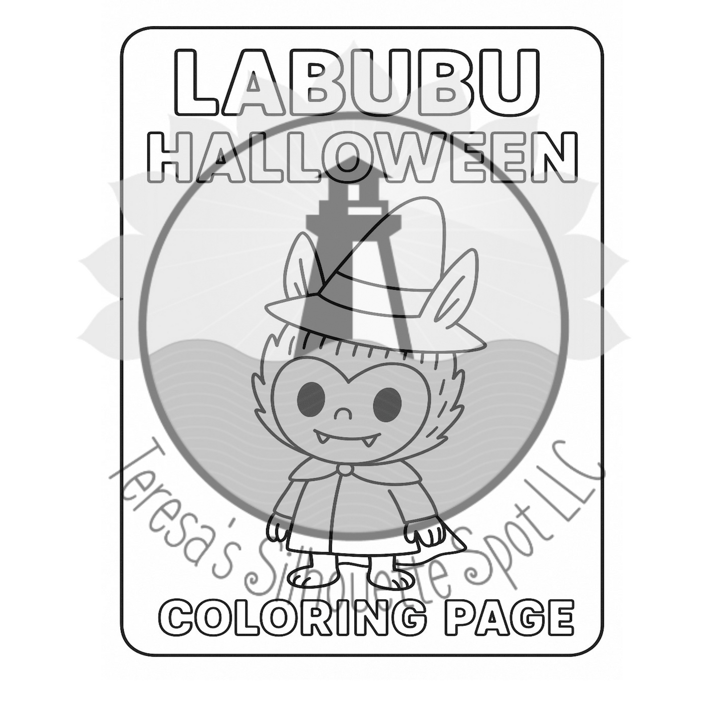 LaFuFu Coloring Book for kids Digital Download
